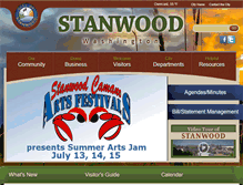 Tablet Screenshot of ci.stanwood.wa.us